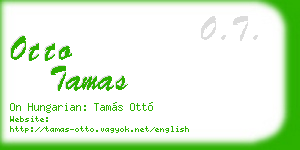 otto tamas business card