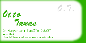 otto tamas business card